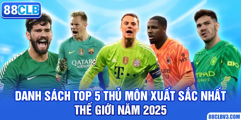 Danh Sách Top 5 Thủ Môn Xuất Sắc Nhất Thế Giới thủ môn xuất sắc nhất thế giới